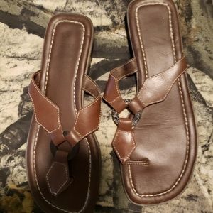 Brown Flip Flops